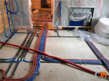 коммуникации под полом