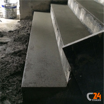 выравнивание ступеней бетонной лестницы